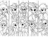Coloring Equestria Ponies Kleurplaat Corresponding Twilight sketch template