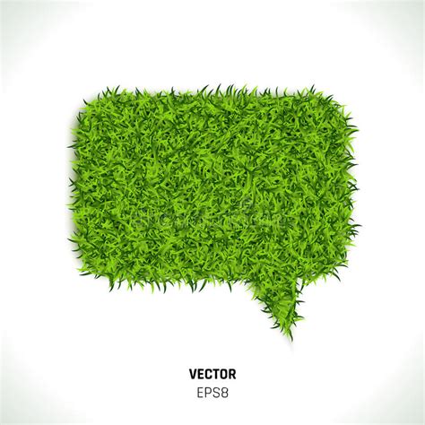 de groene bel van de toespraak van het gras vector illustratie illustration  grafisch