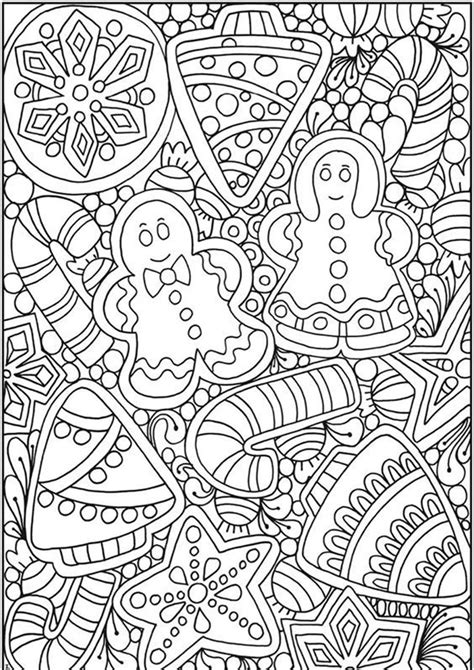 easy  print adult christmas coloring pages printable