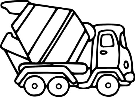 cement truck coloring page wecoloringpagecom truck coloring pages