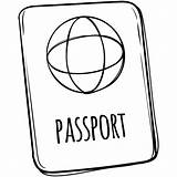Passport Drawing Clipartmag sketch template