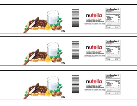 nutella label valentines christmasprintable etsy canada en  etiqueta nutella tarro de