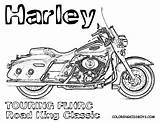 Coloring Pages Harley Davidson King Road Motorcycle Logo Drawing Clipart Kids Draw Adult Street Glide Rod Muscle Trucks Book Softail sketch template