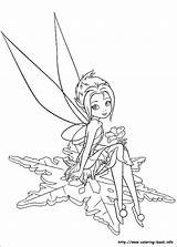 Coloring Pages Fairy Water Getcolorings Fairies Tinkerbell sketch template