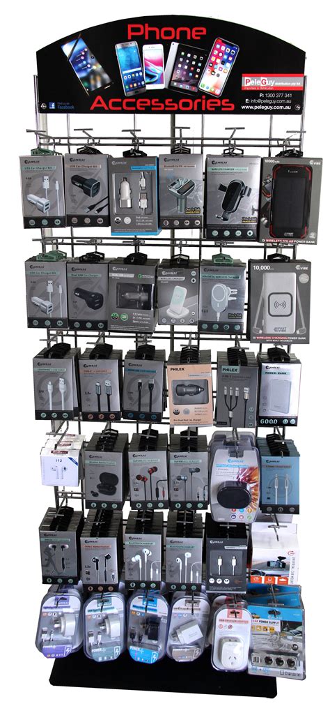 mobile phone accessories display stand display stands products peleguy distribution pty
