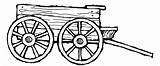 Wagon Pioneer Horse Clipart Tools Mormon Mormonshare Coloring Pages sketch template
