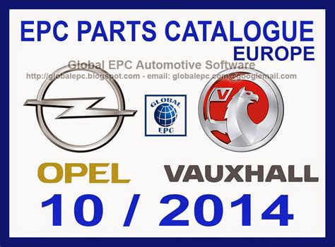 global epc automotive software opel vauxhall epc4 epc parts catalogue