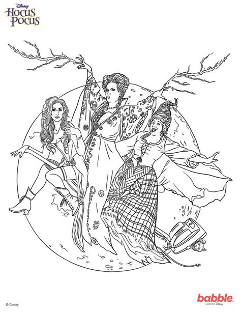 hocus pocus coloring pages  witch coloring pages coloring