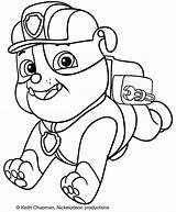 Patrol Paw Coloring Pages Rubble Printable Kids Print Getcolorings Books Nick Jr Quote Template sketch template