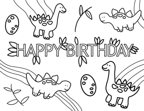 happy  birthday pages coloring pages