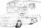 Scania Kleurplaat Vrachtwagen Kleurplaten I697 Draw Malvorlage R620 Pixel sketch template