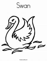 Swan Coloring Cygne Worksheet Angsa Est Blanc Le Pages Print Noodle Outline Quack Twistynoodle Duck Built California Usa Twisty Ll sketch template