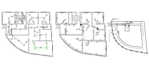 electrical plan  huge bungalow architectural drawing dwg cadbull