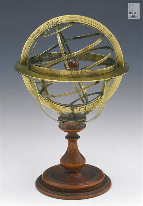 esfera armilar geocentrica del siglo xvii matemolivares