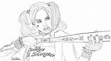 Harley Quinn Coloring Pages Kids Squad Suicide Deviantart Printable Color Getcolorings sketch template