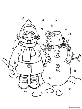 winter holiday coloring sheets  beth hammett  educator helper
