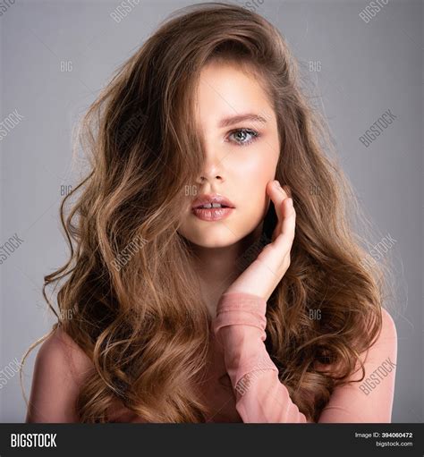 beautiful brown hair image photo  trial bigstock