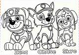 Paw Patrol Coloring Pages Print Kids Skye Worksheets Chase sketch template