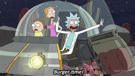 Burger Time Rick And Morty Rick Sanchez American Dad