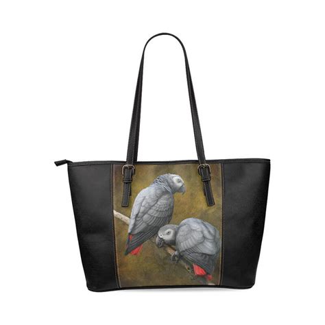 leather tote bag parrot   savaltore