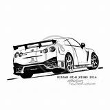 Nismo Cars sketch template
