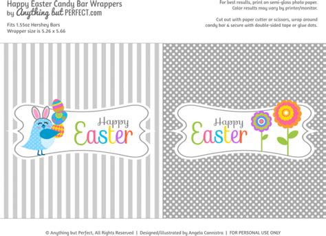 printable easter candy bar wrapper easter candy bar easter