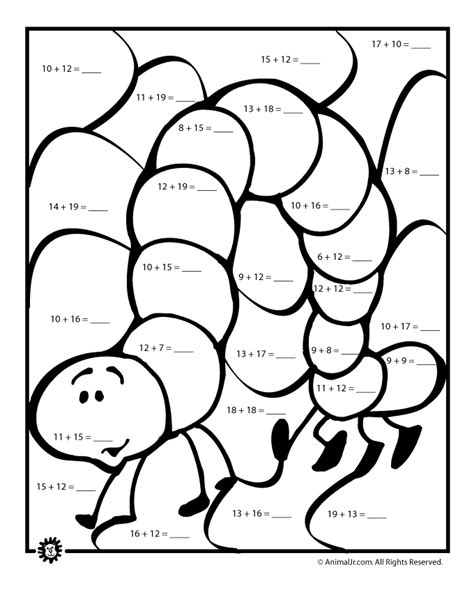math addition coloring pages coloring home