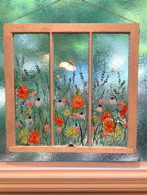 Old Painted Window Sold But You Can Custom Order Your Own Window Ideas