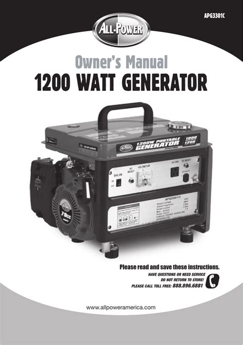 watt generator manualzz