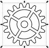 Gears Gear Coloring Steampunk Cogs Template Drawing Templates Printable Paper Vbs Pages Factory Nicu Color Foss Nicubunu Birthday 3d Repeat sketch template