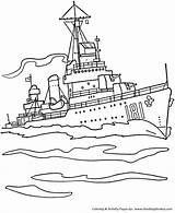 Coloring Pages Forces Armed Navy Holiday Honkingdonkey Army Military Kids Print Marines Destroyer Ship sketch template