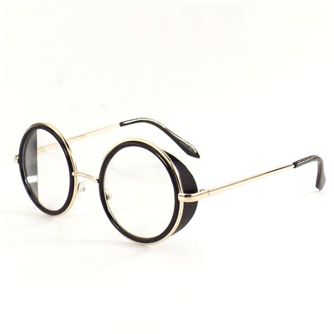 90s fake eyeglasses clear lens glasses oversize round etsy