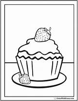 Coloring Cupcake Pages Birthday Printable Drawing Cupcakes Cake Kids Preschool Strawberry Template Pdf Print Cup Cute Clipart Coffee Getdrawings Easy sketch template