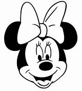 Mouse Mickey Face Minnie Head Drawing Coloring Pages Clipartmag sketch template