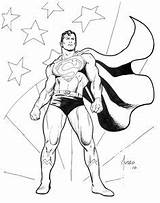 Coloring Superman Superhero Kids Comic sketch template