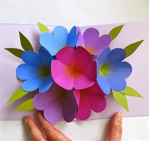 craft maniacs flower pop  card