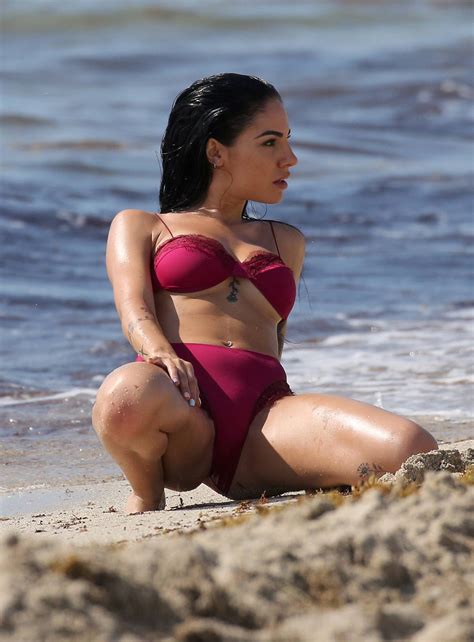 Giulia De Lellis Topless Bikini Photoshoot On The Beach In Miami