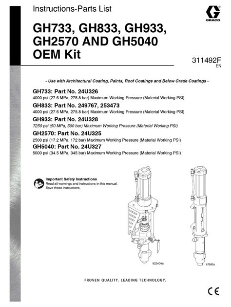 graco gh instructions parts list manual   manualslib