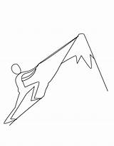 Montagne Appalachian Coloriages Climber Everest Colorier Designlooter Magnifique sketch template