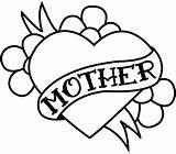 Stencil Tattoo Heart Mothers Mother Stencils Printable Tattoos Mom Clipart Easy Designs Hearts Drawings Patterns Clip Templates Pattern Cliparts Dream sketch template