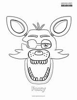 Foxy Fnaf Coloring Pages Face Sheet Printable Withered Nightmare Color Print Sheets Fox Kids Freddy Nights Five Book Getcolorings Fun sketch template