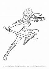 Hero Super Dc Katana Girls Draw Drawing Step Tutorials Characters Learn Drawingtutorials101 Comic Tutorial Previous Next sketch template