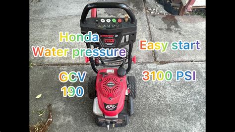 honda water pressure washer gcv youtube