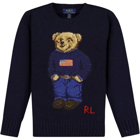 ralph lauren classic knit sweater  stylish bear  denim bambinifashioncom