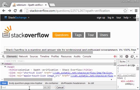 verify  xpath expression  chrome developers tool  firefoxs firebug stack overflow