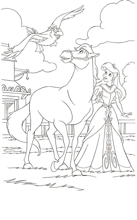 princess horse coloring pages coloring pages