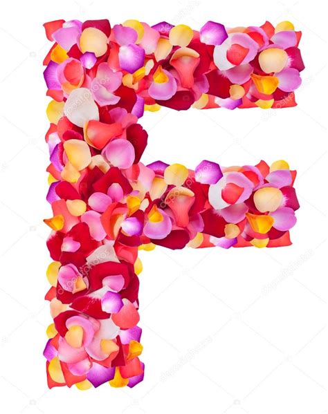 letter    colorful petals rose stock photo  byelikova