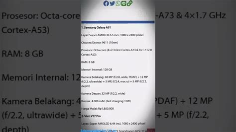 rekomendasi hp harga jt  youtube
