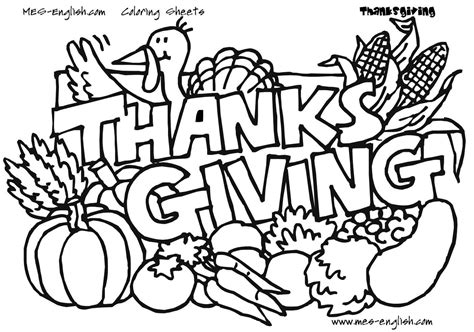 thanksgiving coloring pages  kids