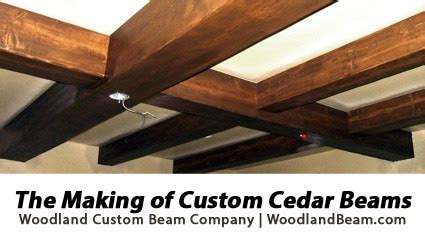 decorative cedar box beams  woodland custom beams